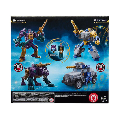 Transformers Age of the Primes Wreck &lsquo;n Doom Collection Fisitron and Carnivac Action Figure 2-Pack