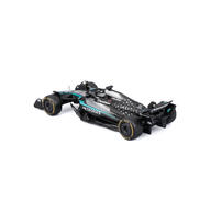 Bburago比美高 1:43 F1系列-1:43 賓士車隊-AMG F1 W16 E （無頭盔，紙盒版）（2025 澳洲大獎賽）（#63 喬治&middot;拉塞爾）- 霧黑/銀