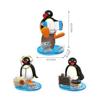 Pingu企鵝家族-驚喜悠閒度日發條公仔-隨機發貨