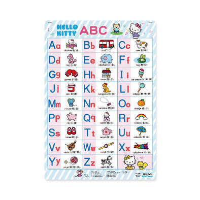 Acme Hello Kitty English alphabet poster