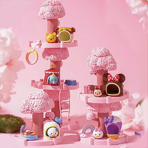 Disney Tsum Tsum-櫻花樹屋 盲盒公仔 - 隨機發貨