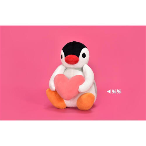 pingu heart-plush 6"