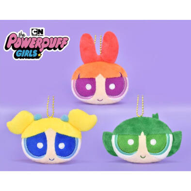 飛天小女警頭型吊飾3吋-隨機發售