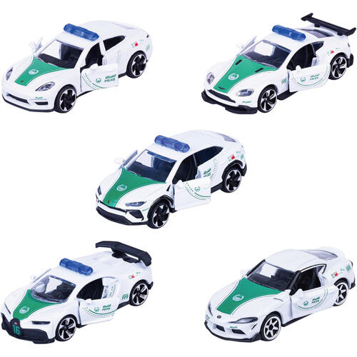 Majorette 美捷輪小汽車-杜拜警車AMG 5入組