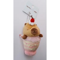 TUNTUNZAI卡皮巴拉	豚豚崽星冰樂掛件-粉色