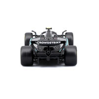 Bburago比美高1:43 F1系列-1:43賓士車隊-AMG F1 W16 E（無頭盔，紙盒版）（2025澳洲大獎賽）（#12安德烈亞&middot;基米&middot;安東內利）（#63 喬治&middot;拉塞爾）-霧黑/銀色