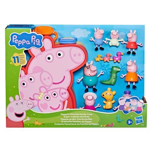 Peppa Pig粉紅豬小妹  佩佩豬家族人偶手提組