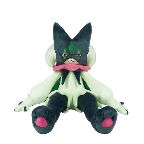 Pokemon寶可夢 30CM魔幻假面喵坐姿絨毛娃娃