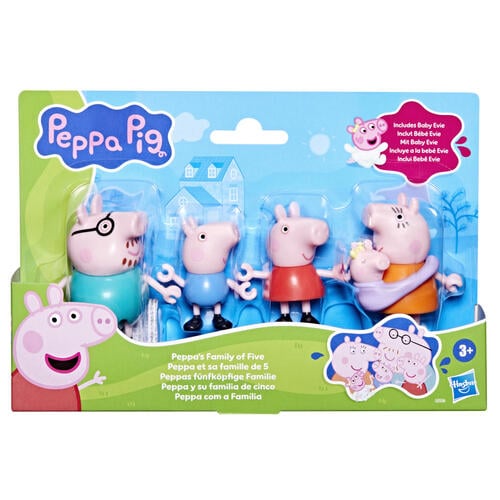 Peppa Pig 粉紅豬小妹 佩佩豬一家五口家族角色組