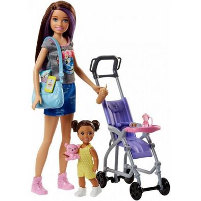 Barbie芭比與姊妹褓姆遊戲組-隨機出貨