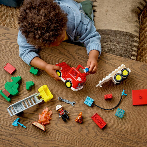 LEGO Duplo Fire Truck with Hose and Firefighter 10473