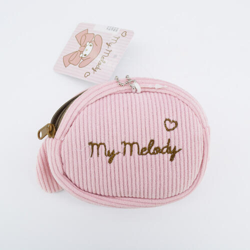 Sanrio 三麗鷗燈心絨角色錢包-美樂蒂