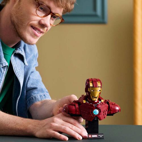 LEGO樂高漫威超級英雄系列 鐵甲奇俠 MK4 半身像 76327