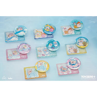 TOYZEROPLUS 罐頭豬LuLu 海洋系列 - 馬口鐵徽章(隨機)- 隨機發貨