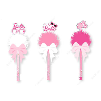 MINISO	芭比系列-毛球中性筆- 隨機發貨