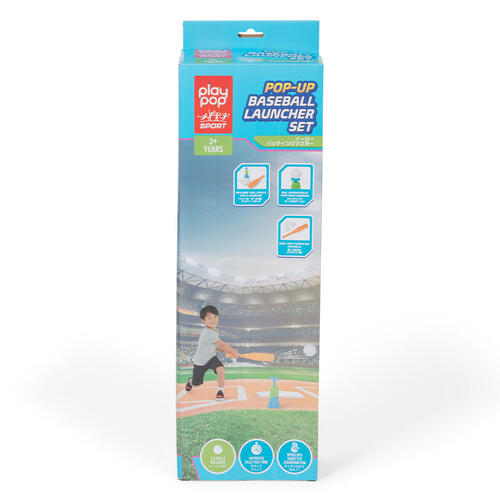 playpop Pop-Up Baseball Launcher Set