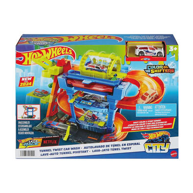 Hot Wheels	風火輪城市主題轉一轉!洗一洗!泡一泡!洗車場