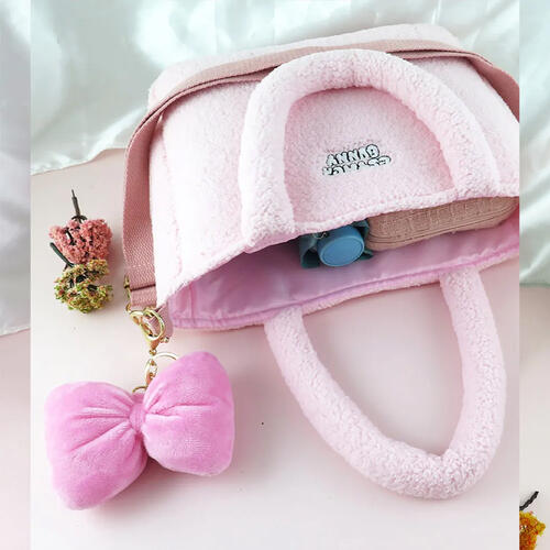 TOYZEROPLUS Esther Bunny艾絲樂小兔絨毛大臉手提袋