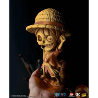 Mighty Jaxx 海賊王半骨骼賞金系列：金色版魯夫