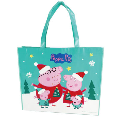 Peppa Pig粉紅豬小妹聖誕購物袋