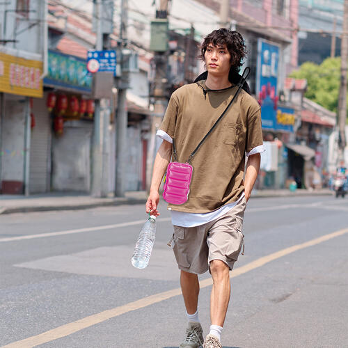 Puffar&eacute; x playpop 充氣太空包-霓虹粉