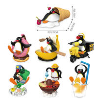 Pingu企鵝家族-驚喜美食場景系列公仔2-隨機發貨