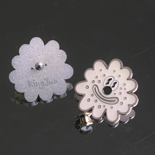 Kingjun 病毒花寶寶金屬勳章／異變銀（銀藍）