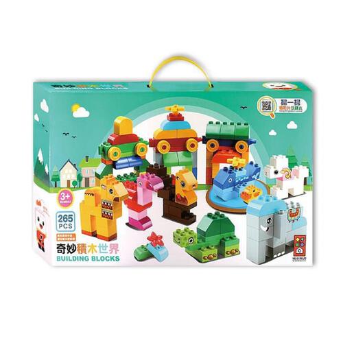 San huei Animal forest slide (large particle building block game)