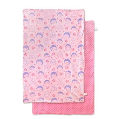 Chibi Maruko 櫻桃小丸子 親膚毯-全家大集合