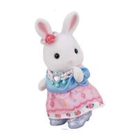 Sylvanian Families森林家族 時尚白兔馬車更衣室組