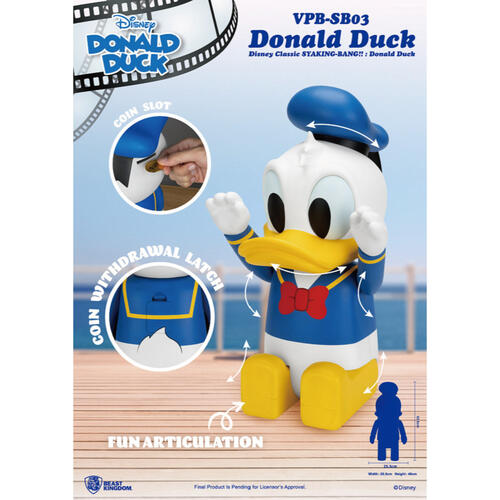 Disney迪士尼經典Syaking存錢筒 - 唐老鴨款