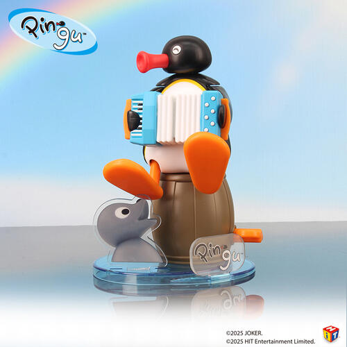 Pingu企鵝家族-驚喜悠閒度日發條公仔- 隨機發貨