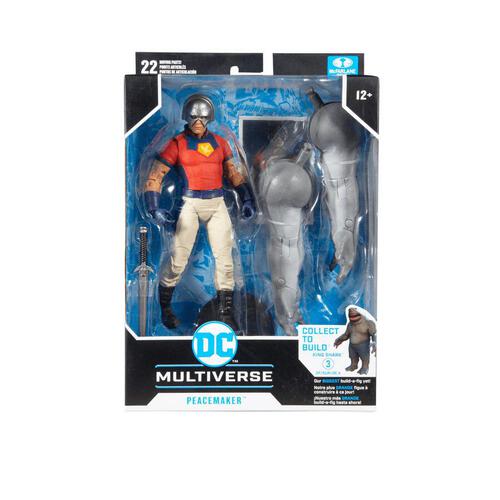 麥法蘭7吋DC Multiverse BUILD-A 自殺突擊隊 和平使者 可動公仔 w/鯊魚王部件