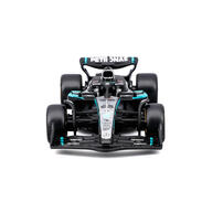 Bburago比美高 1:43 F1系列-1:43 賓士車隊-AMG F1 W16 E （無頭盔，紙盒版）（2025 澳洲大獎賽）（#63 喬治&middot;拉塞爾）- 霧黑/銀