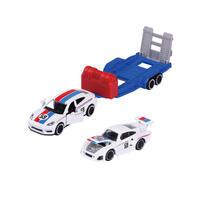 Majorette Porsche Racetrailer Assortment 3- Assorted