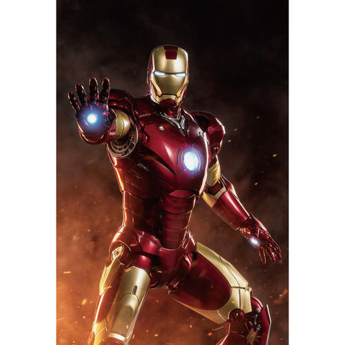 MARVEL iron man 中動 鋼鐵人 Mark III 14吋可動人偶
