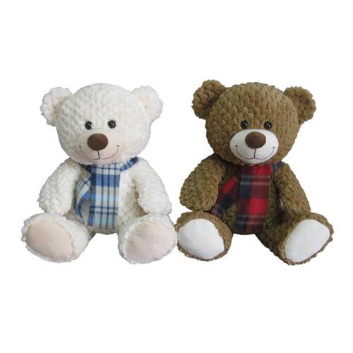 Animal Alley 15.5 Inch Bear With Scarf - Assorted