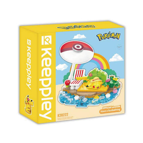 Qman Keeppley Pokemon 寶可夢 小場景系列 皮卡丘 溫暖日光浴