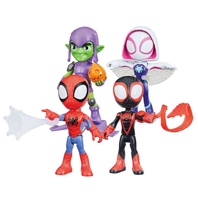 Marvel漫威蜘蛛人與他的神奇朋友們卡通系列4吋英雄人物組- 隨機發貨