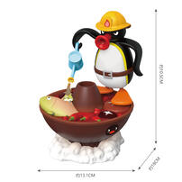 Pingu企鵝家族-驚喜美食場景系列公仔2-隨機發貨