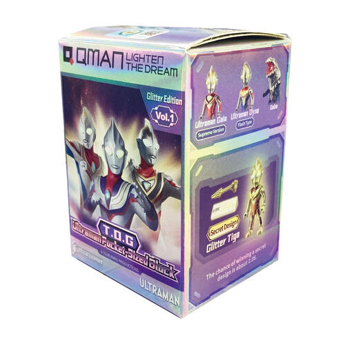 Qman Keeppley Ultraman超人力霸王 口袋積木公仔 炫閃款- 隨機發貨