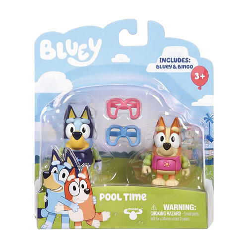 Bluey S2 Figure 2pk - Pool Time - Bluey & Bingo
