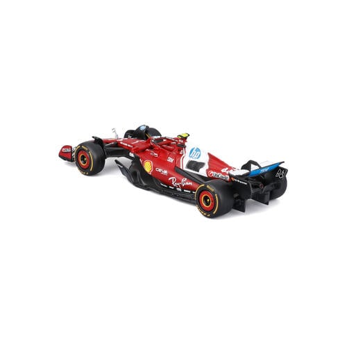 Bburago比美高1:43 F1系列-1:43 法拉利 SF-25（無頭盔，紙盒版）（#44 路易斯漢密爾頓）（標準塗裝）- 啞紅
