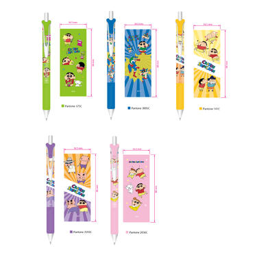 Miniso 蠟筆小新超變裝冒險系列-盲盒中性筆0.5mm (黑色) (混5款)- 隨機發貨