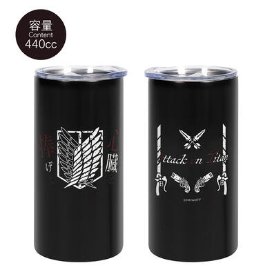 Attack on Titan進擊的巨人 長型不鏽鋼杯-進擊的巨人A款(調查兵團) 