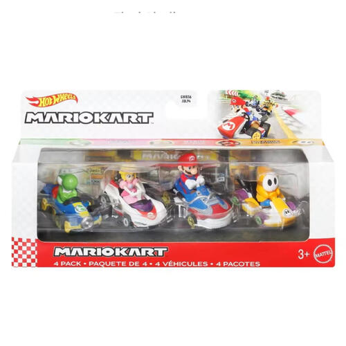 Hotwheels Mario Kart 4Pk- Assorted