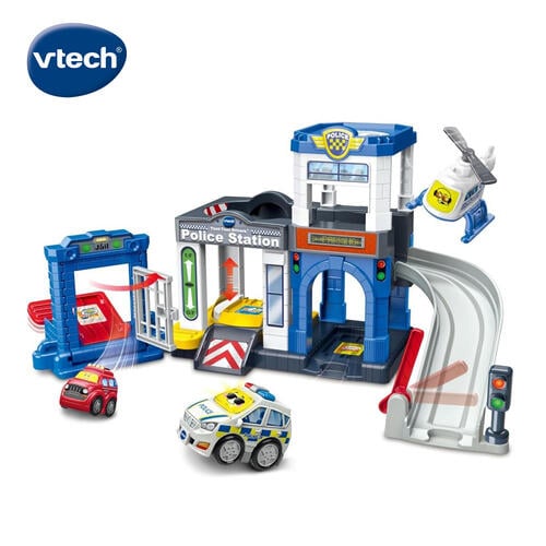 Vtech聲光城市嘟嘟車-城市警察局軌道組