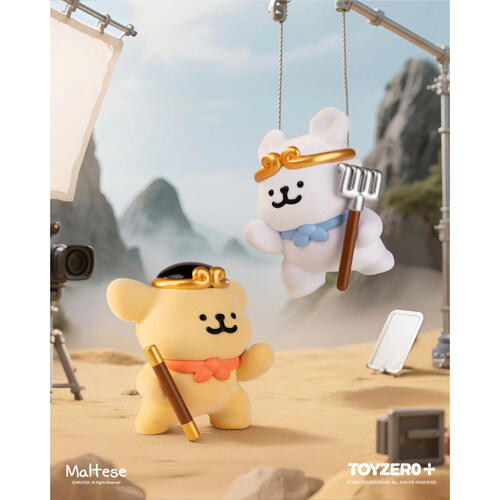 Maltese 線條小狗 - 人生劇場系列- 隨機發貨