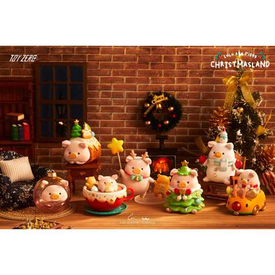 Lulu The Piggy罐頭豬 聖誕小鎮系列盲盒單件裝 - 隨機發貨