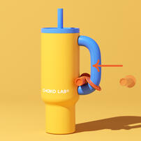 CHAKO LAB 1050ml不鏽鋼保溫霸王杯#芒果歐蕾